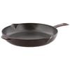 26 cm / 10 inch cast iron Frying pan, grenadine-red,,large