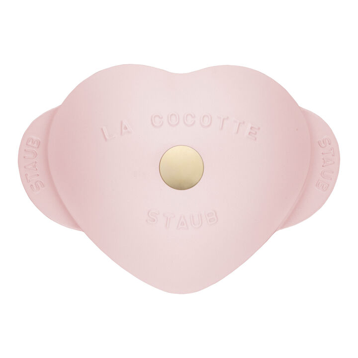 La Cocotte, 1.75 l cast iron heart Cocotte, sorbet rose, large 3
