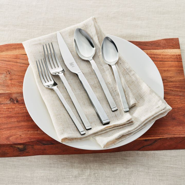 Squared, 45-pc Flatware Set, 18/10 Stainless Steel , large 4