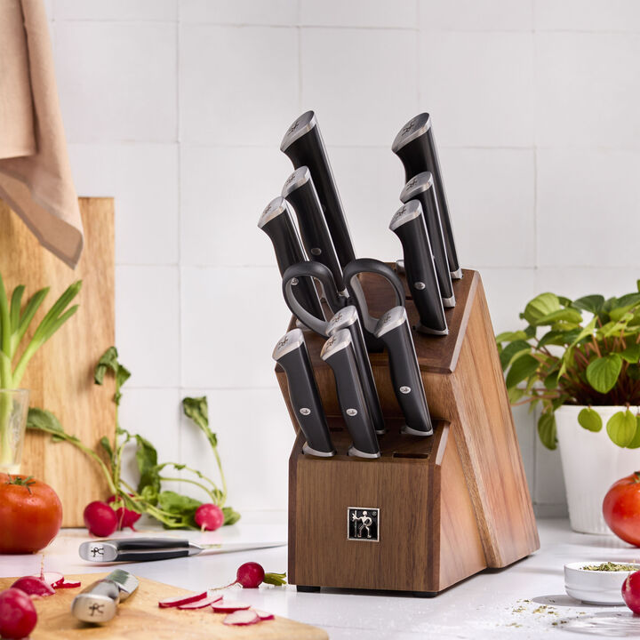 14-pcs, Knife block set, black, large 2