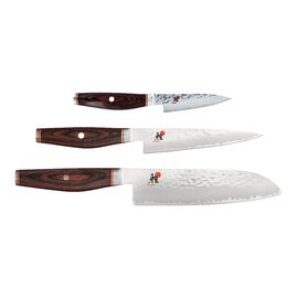 3 Piece, Knife set, brown
