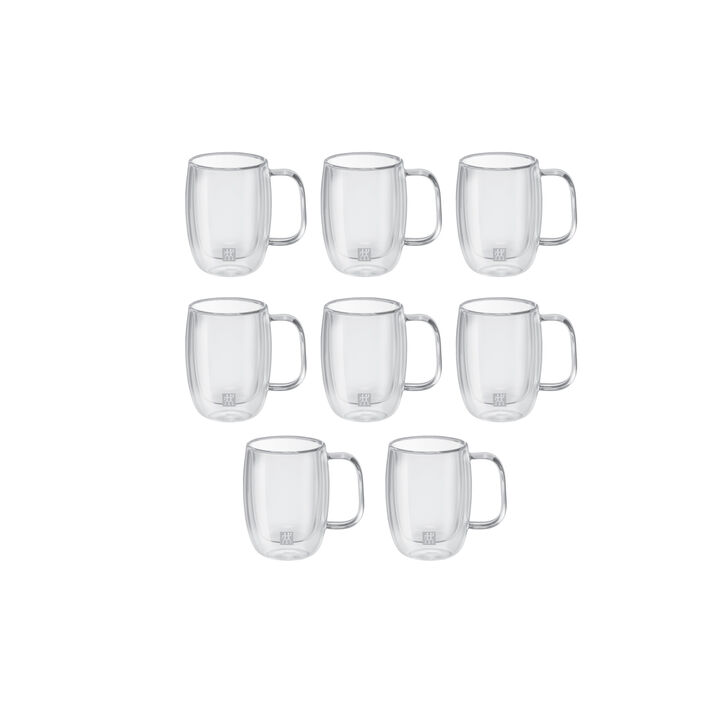 Sorrento Plus, 8 Piece, Double Espresso Mug Set - Value Pack, transparent, large 3