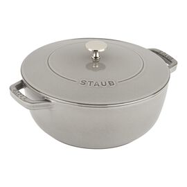 Staub Cast Iron - Specialty Shaped Cocottes, 3.75 qt, Essential French Oven, graphite grey