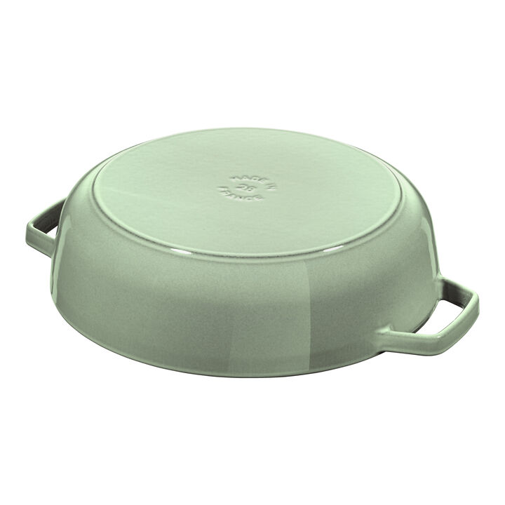 Braisers, 28 cm round Cast iron Saute pan Chistera sage, large 4