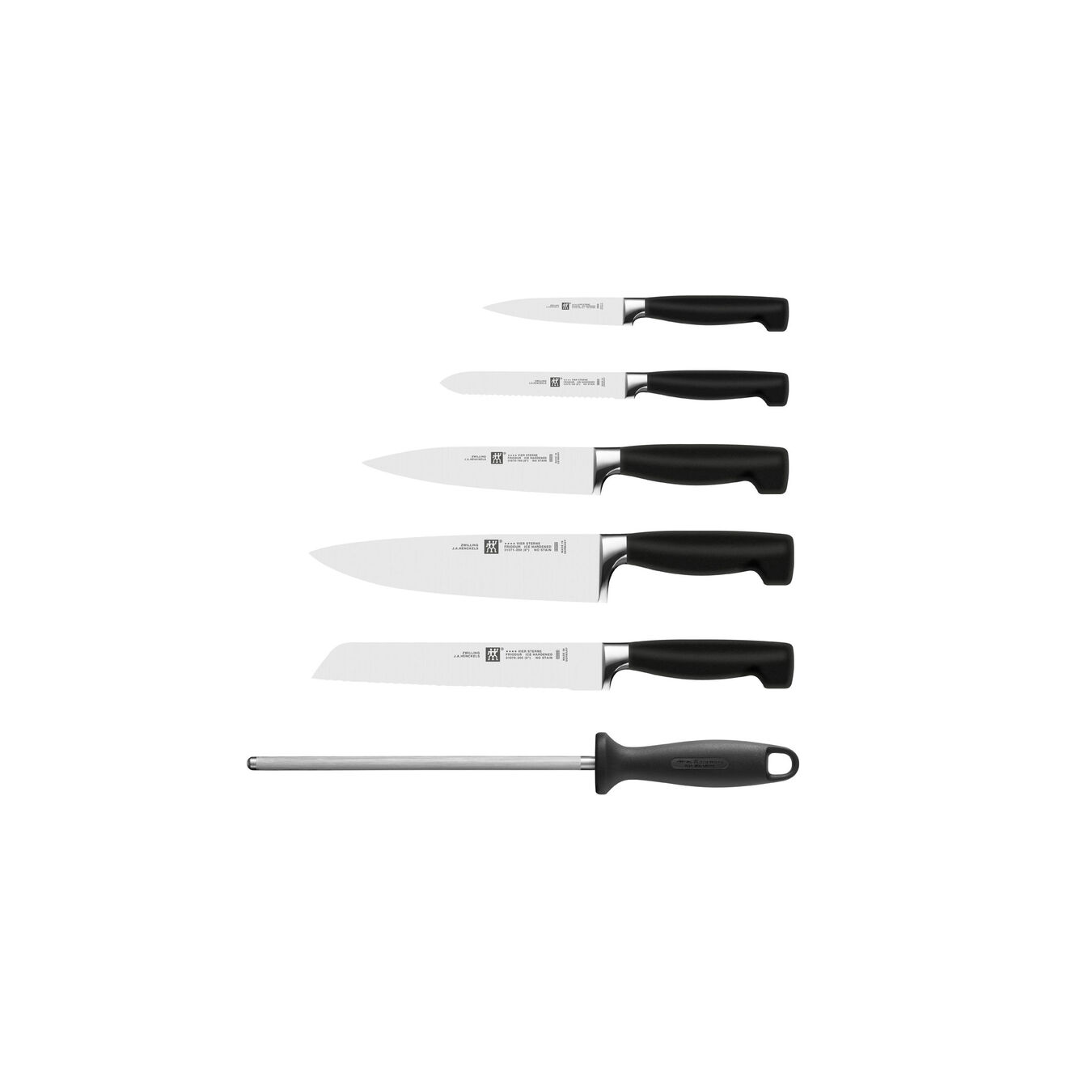 Set di coltelli con ceppo - 7-pz., naturale,,large 2