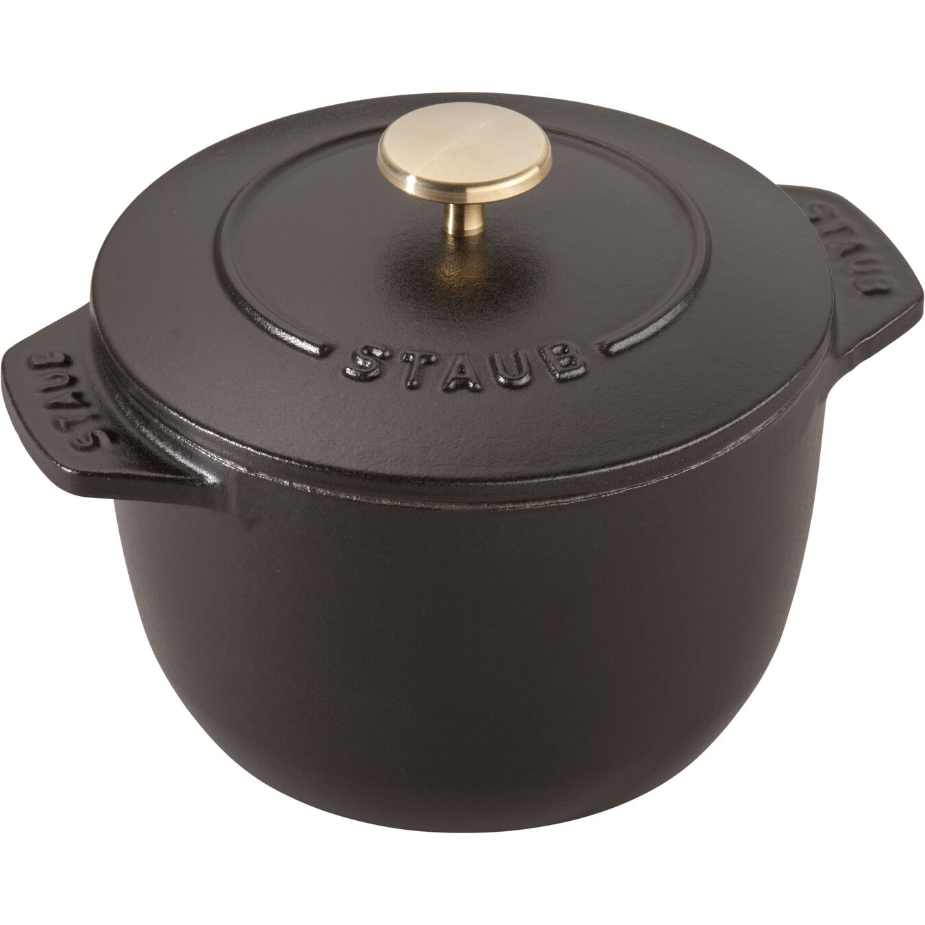 725 ml cast iron round Rice Cocotte, black,,large 2