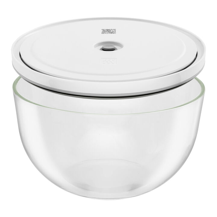 Fresh & Save BOWLS, Vakuum skål sæt S/M/L / 6-dele, Glas, gennemsigtig-hvid, large 4