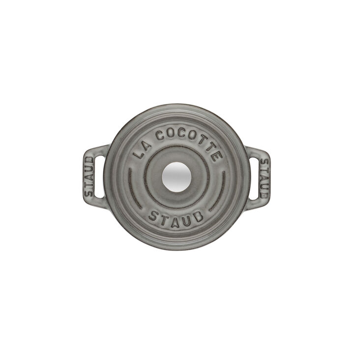 La Cocotte, Mini braadpan 10 cm / 250 ml, Rond, Grafietgrijs, large 2