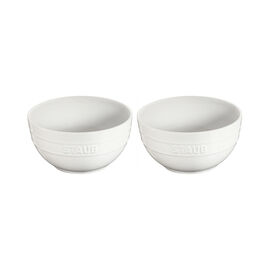 Staub Ceramic - Bowls & Ramekins, 2-pc, Large Universal Bowl Set, white