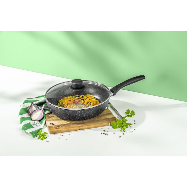 ヴィピテーノ, 深型フライパン ガラス蓋付き 28 cm, アルミニウム, large 4