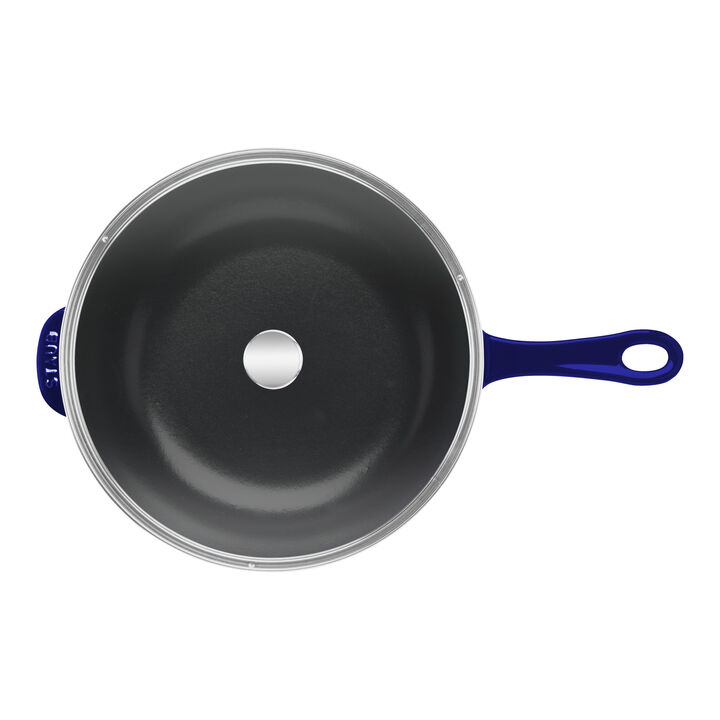 Pans, 26 cm / 10 inch cast iron Frying pan, dark-blue, large 2