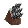 Graphite, 14-pc, Self-Sharpening Knife Block Set, Brown, small 4
