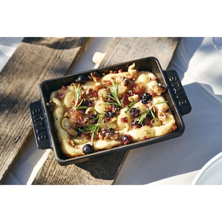 Cast Iron, 5.5-x 4.25 inch, Rectangular, Mini Baker, Black Matte, large 2