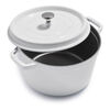 5 qt, round, Tall Cocotte, white,,large