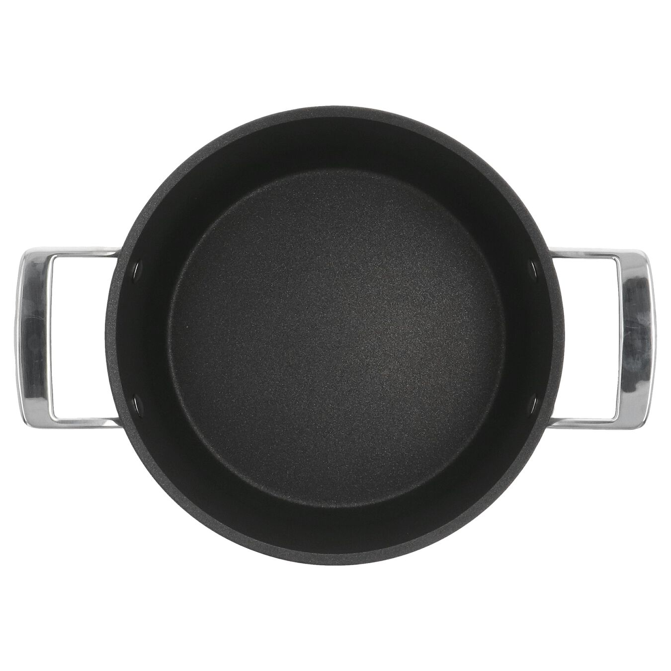 20 cm Aluminium Stew pot with lid black,,large 3