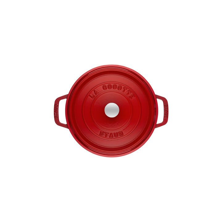 La Cocotte, 5.25 l cast iron round Cocotte, cherry, large 4