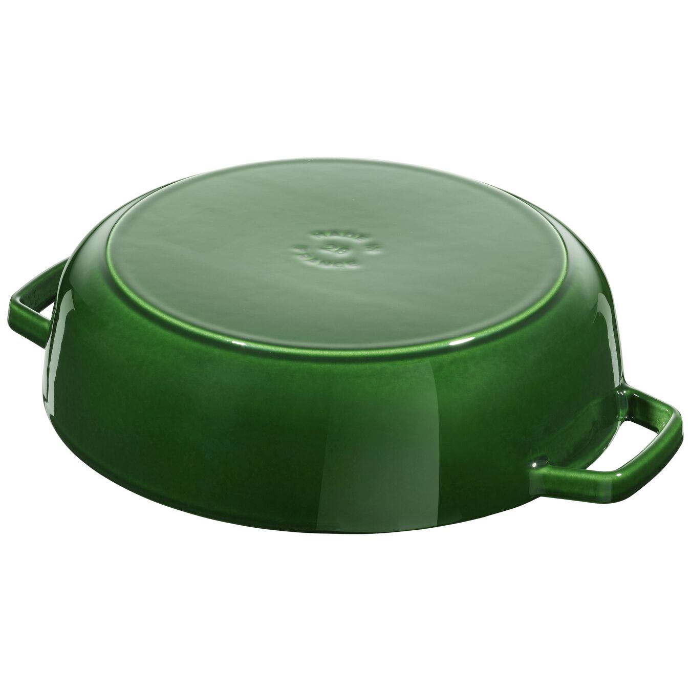 24 cm round Cast iron Saute pan Chistera basil-green,,large 6