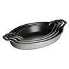 Cast Iron - Baking Dishes & Roasters, 8-inch, Oval, Gratin Baking Dish, Graphite Grey, small 2