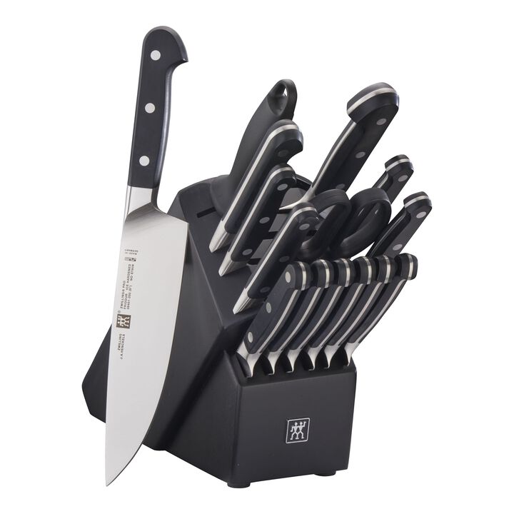 Pro, 16-pc, Knife block set, black matte, large 1
