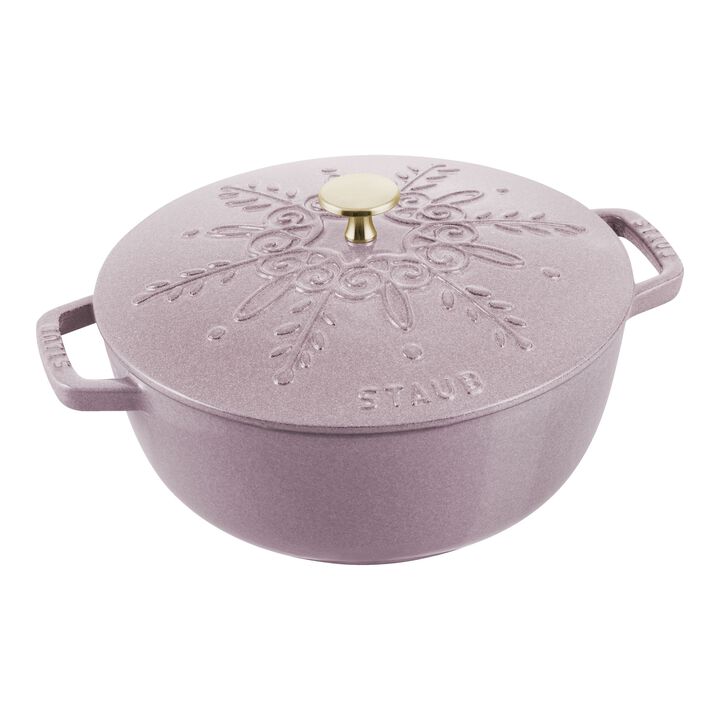 La Cocotte, 3.6 l cast iron round Winter Essential French Oven, cherry blossom - Visual Imperfections, large 1