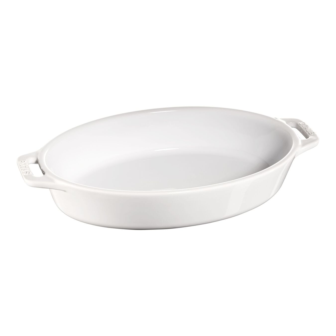 23 cm oval Ceramic Oven dish pure-white,,large 1