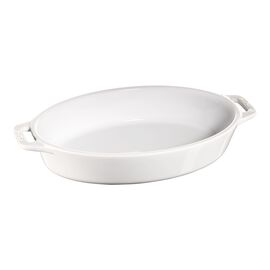Staub Ceramique, 23 cm oval Ceramic Oven dish pure-white