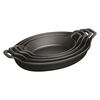 Cast Iron - Baking Dishes & Roasters, 12.5-inch, Oval, Baking Dish, Black Matte, small 2