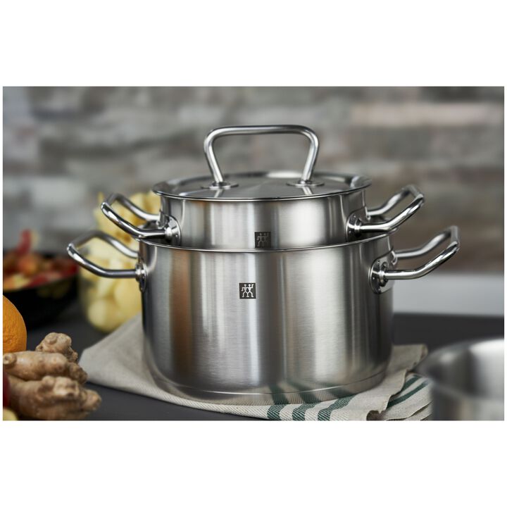 TWIN Classic, 4-st, Gryt & kastrullset, Silver, large 3