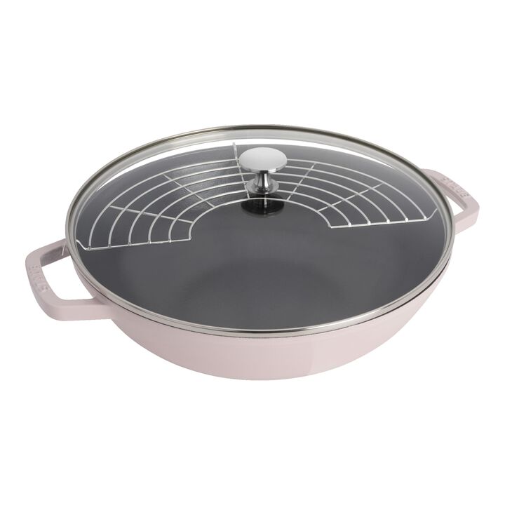 Cast Iron, 12-inch, Perfect Pan, Pink Peony - Factory Second, large 1