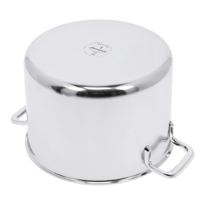 Intense 5, 8 l 18/10 Stainless Steel Stock pot with double walled lid, large 2