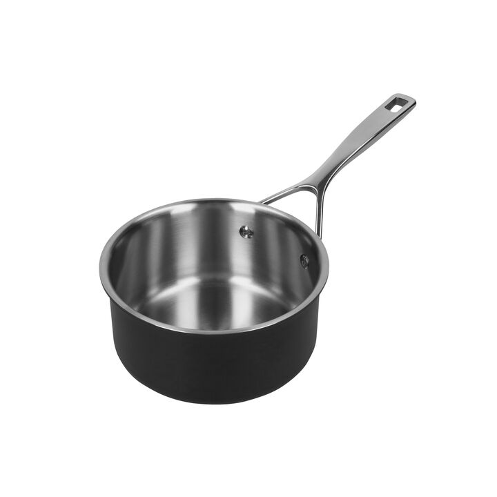 Black 5, 16 cm 18/10 Stainless Steel Saucepan black-white, large 2