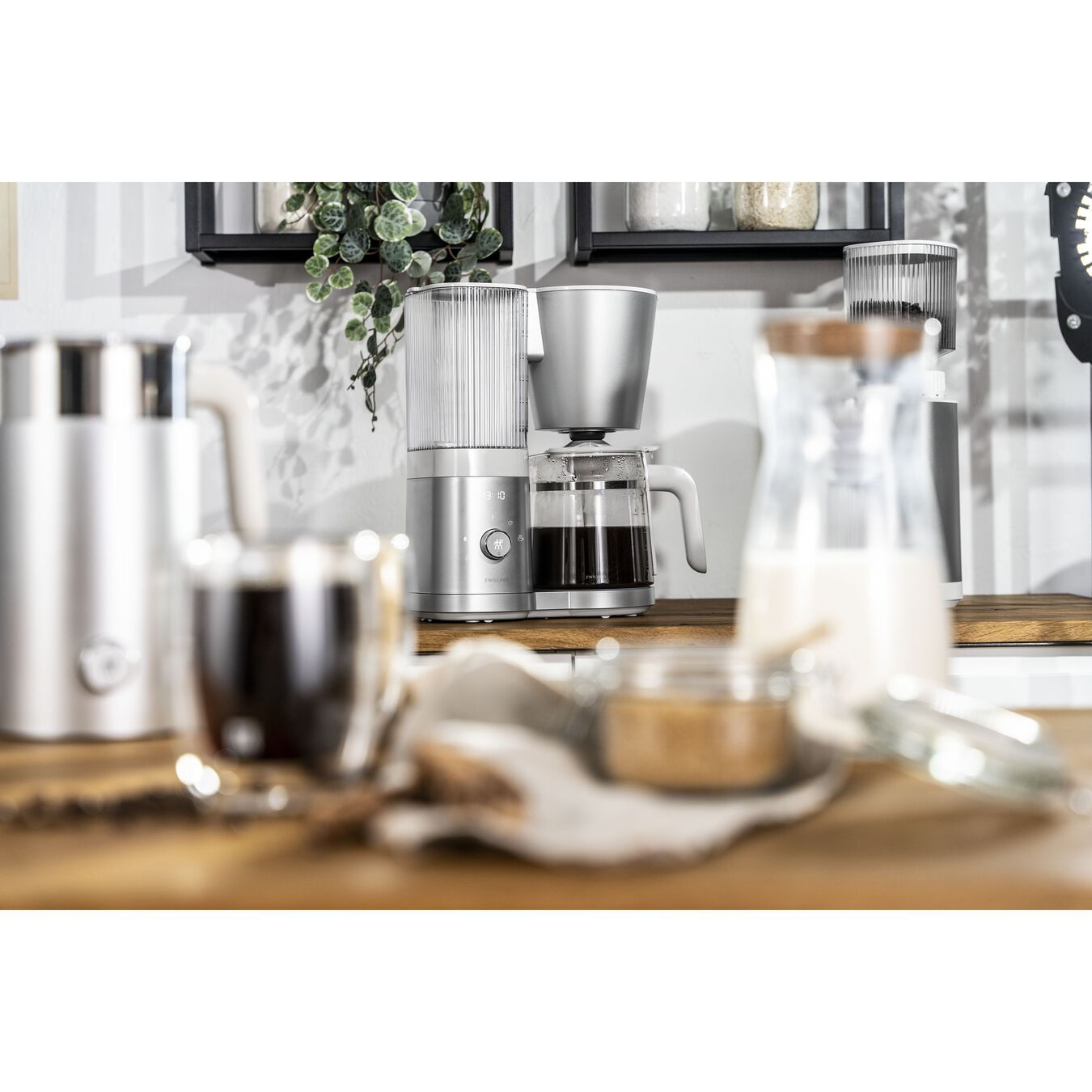 Kaffemaskin, Plast | Silver-Vit | EU,,large 3