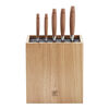 **** VIER STERNE Wood, 6-pces, Bloc &agrave; couteaux, Brun, small 2