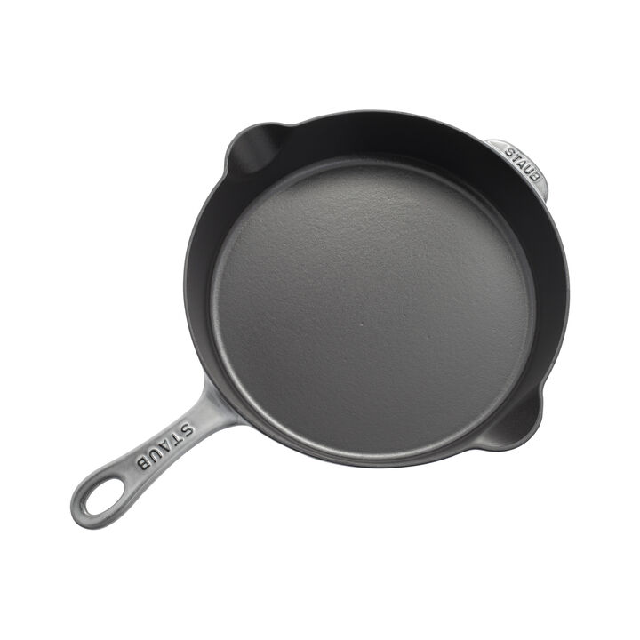 Cast Iron, 11-inch, Traditional Deep Skillet, Graphite Grey, large 2