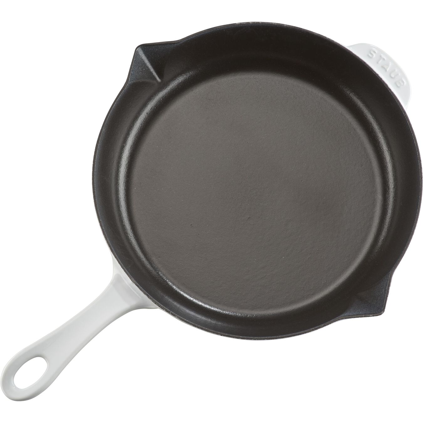 26 cm / 10 inch cast iron Frying pan, pure-white - Visual Imperfections,,large 2