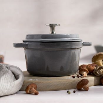 D&ouml;k&uuml;m Tencere | Grafit Gri | 14 cm | 800 ml | yuvarlak,,large 5