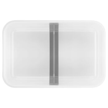 Vakumlu Yemek Taşıma Kabı, L Düz, Plastik, Beyaz-Gri,,large 4