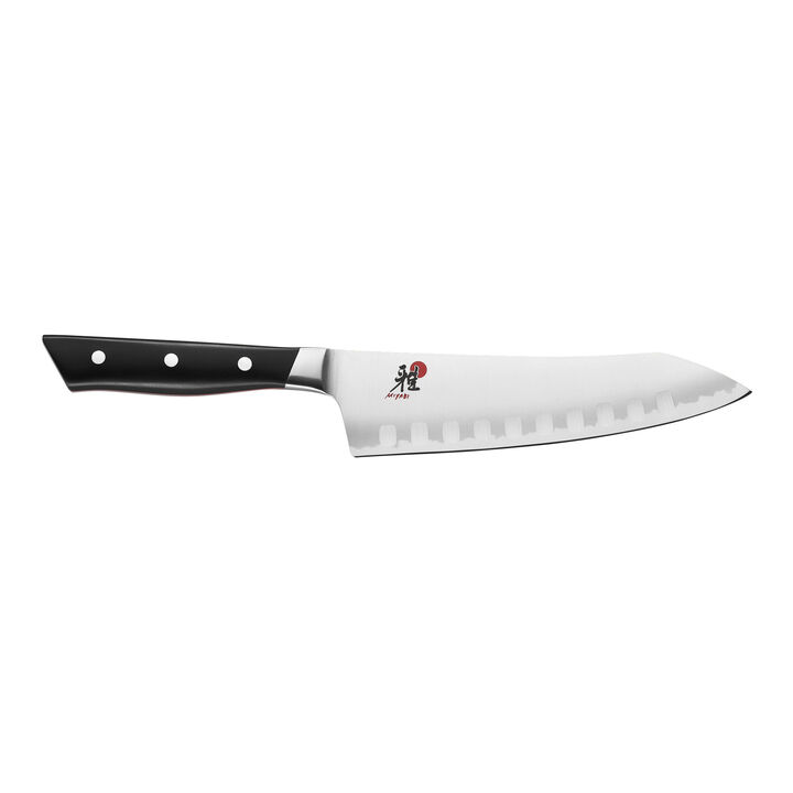 Evolution, 7-inch Rocking Santoku, Hollow Edge , large 1