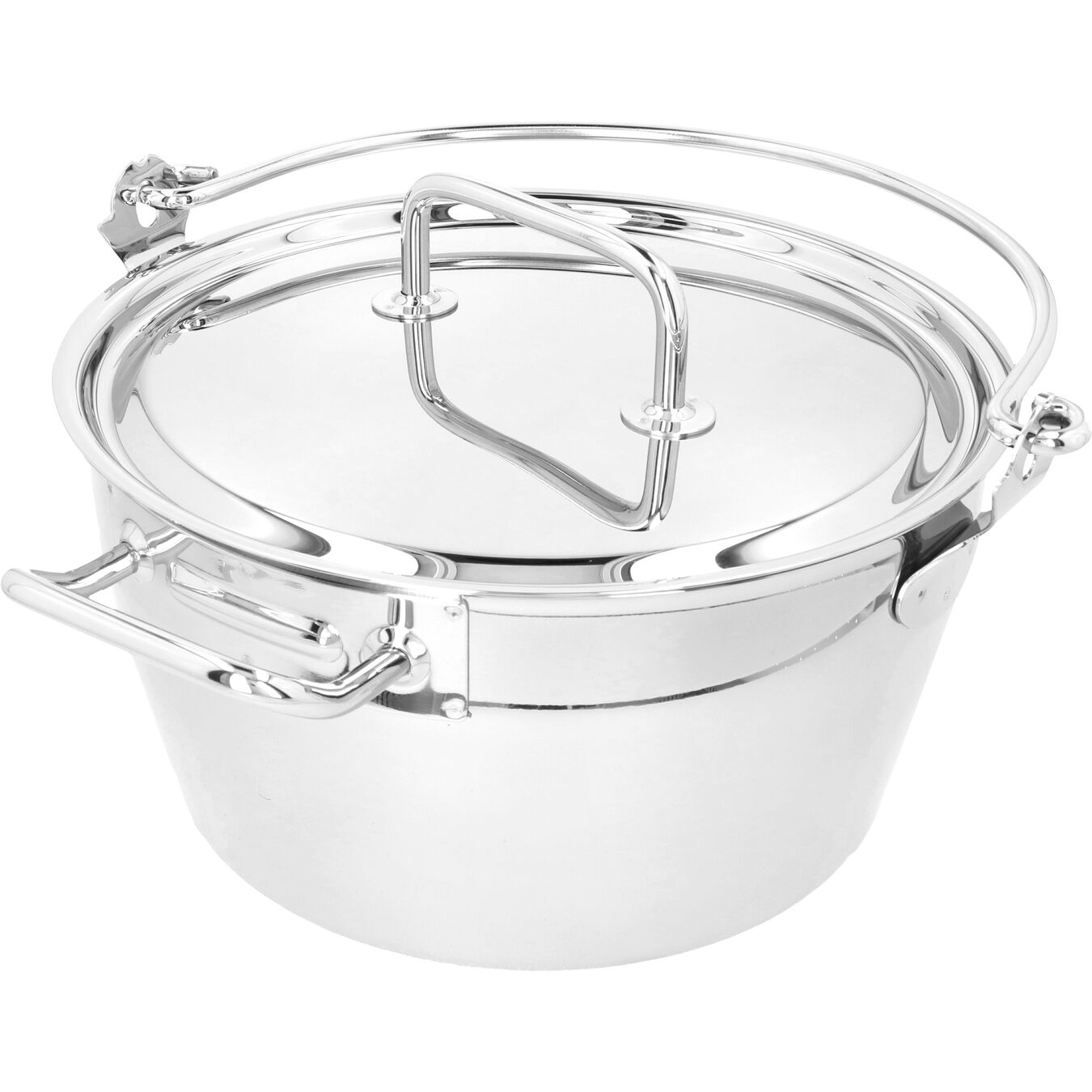 10.6 qt, 18/10 Stainless Steel, Maslin Pan,,large 5