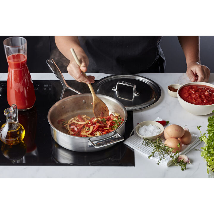 Essential 5, 3 qt Saute Pan, 18/10 Stainless Steel , large 2