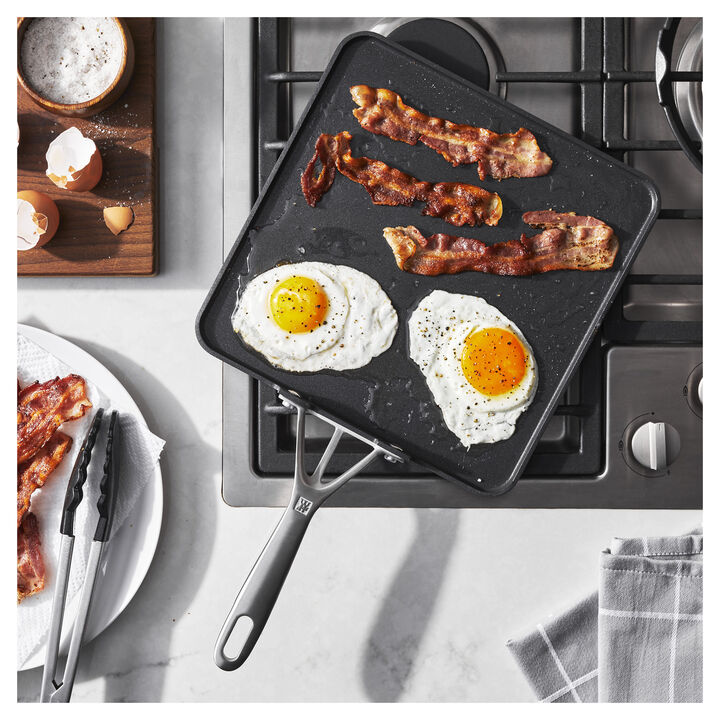 Motion, 11-inch, Aluminum, Non-stick, Square, Hard Anodized Griddle, large 2