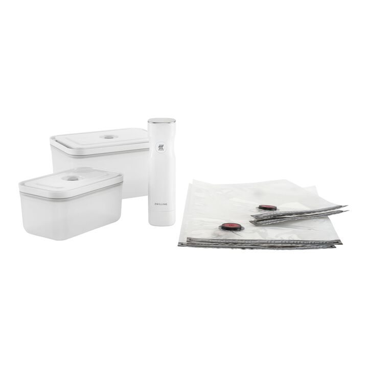 Fresh & Save, Conjunto inicial a vácuo, Plástico / M/L, 7-peças, Branco, large 1