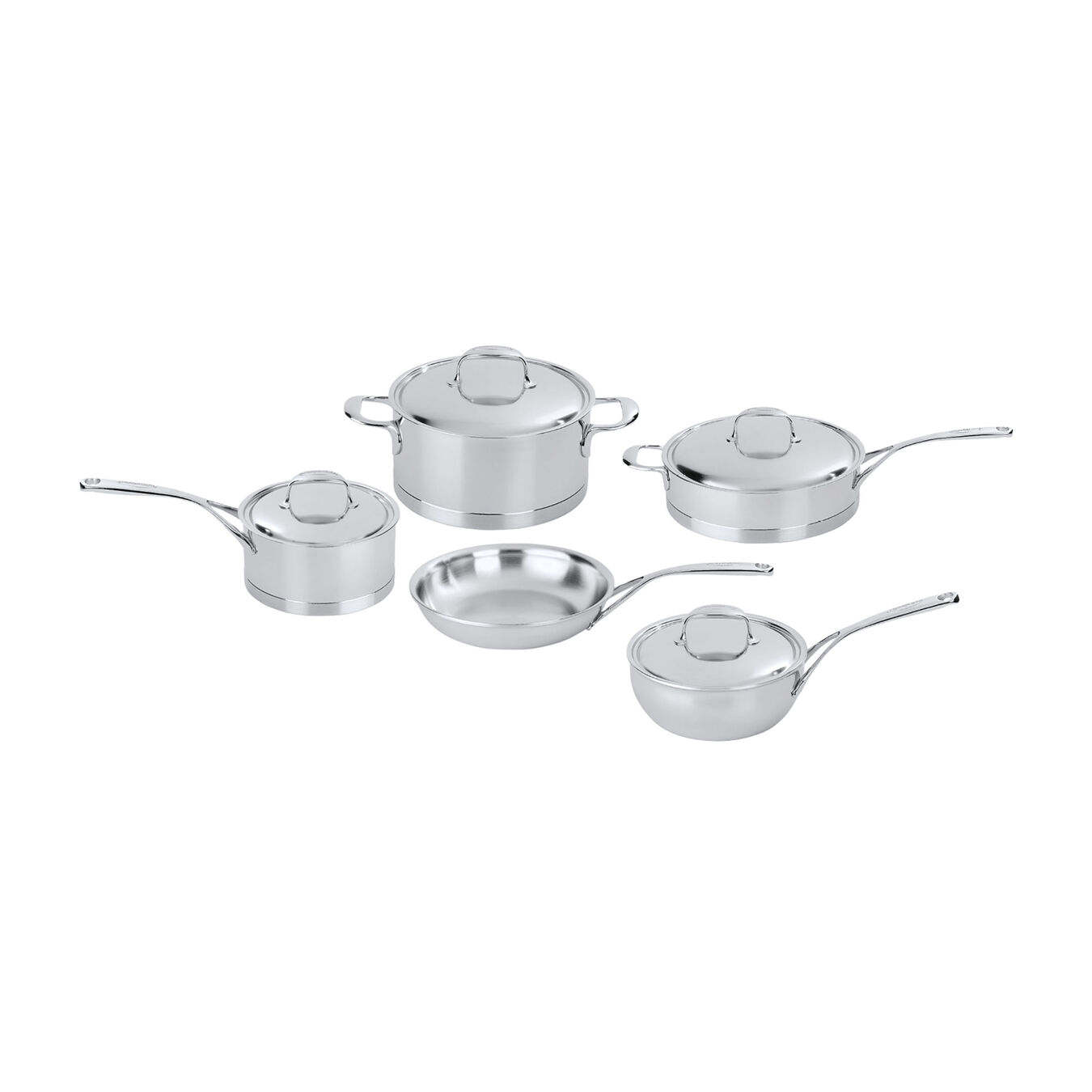9-pc, Stainless Steel Cookware Set,,large 1