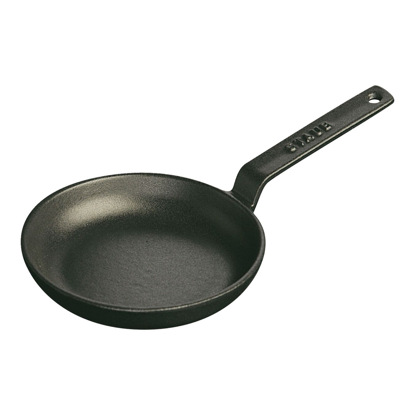12 cm Cast iron Frying pan black,,large 1