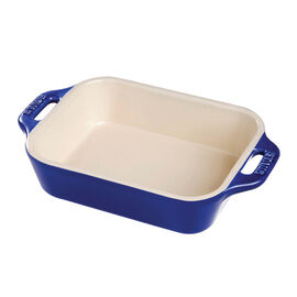 Staub Ceramic - Rectangular Baking Dishes/ Gratins, 9-inch, rectangular, Baking Dish, dark blue