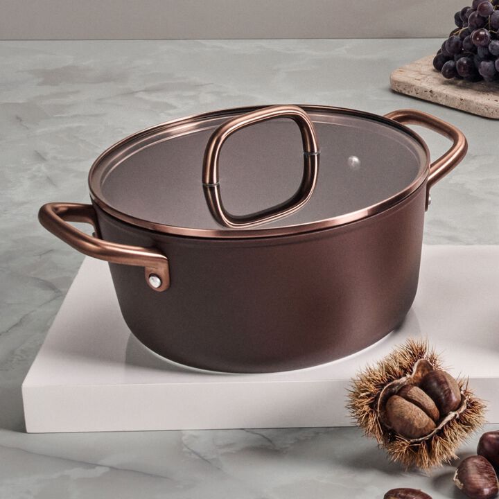 Milano, Kochtopf mit Glasdeckel 24 cm, Aluminium, large 4