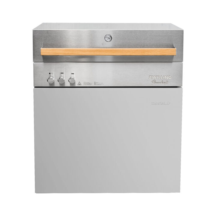 Flammkraft Model D, Natural gas grill, light grey, large 4