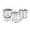 Quadro, 10 Piece 18/10 Stainless Steel Cookware set, small 1