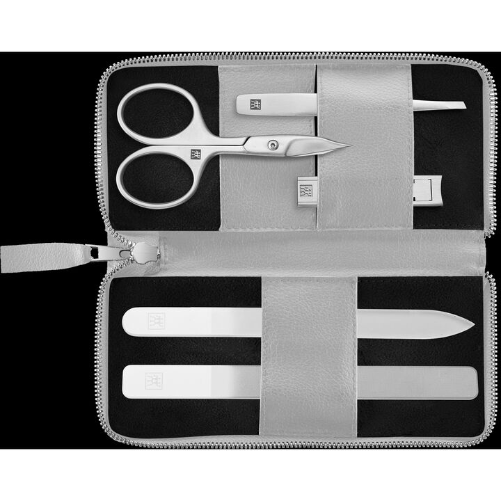 PREMIUM, Estuche compacto, cuero de manzana | Gris, large 2