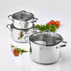 Pot set 6 Piece, 18/10 Stainless Steel,,large